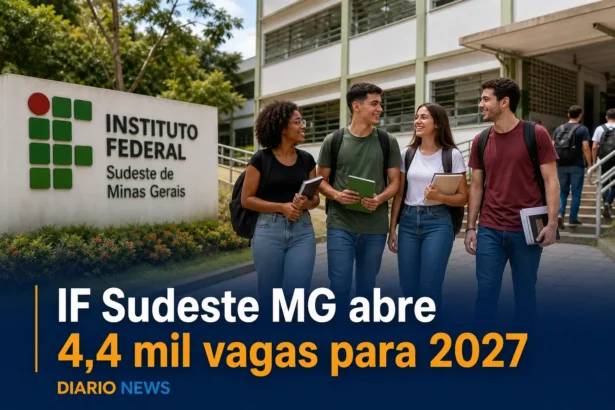 IF Sudeste MG abre 4,4 mil vagas para 2027