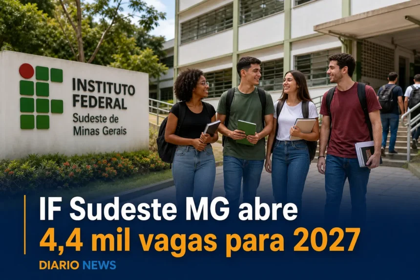 IF Sudeste MG abre 4,4 mil vagas para 2027